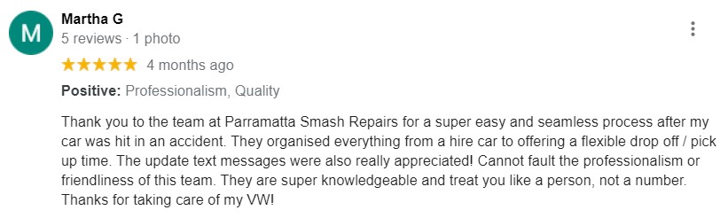 martha g google review
